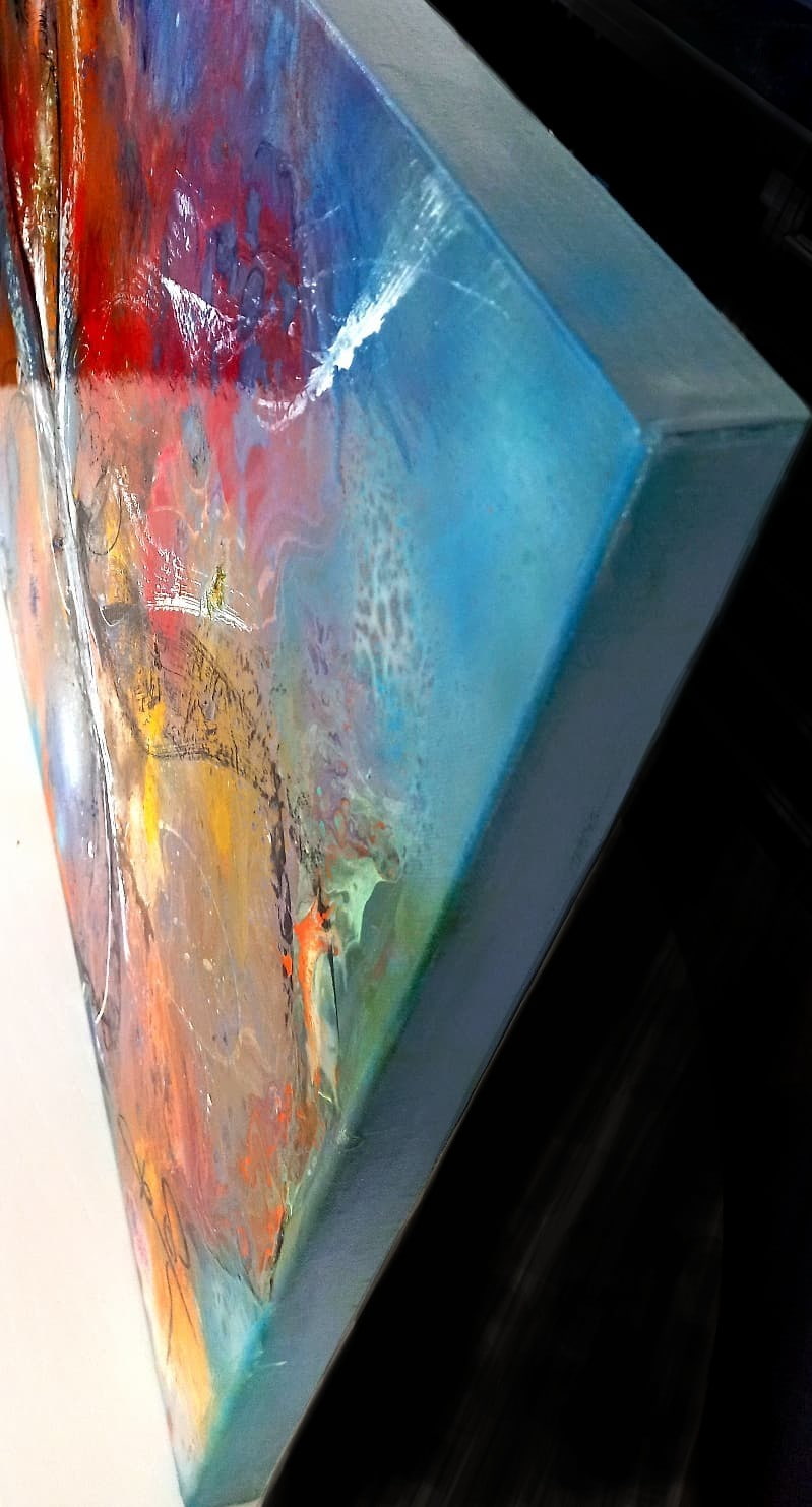 LOREVATEA-Tableau abstrait Attente finition profil