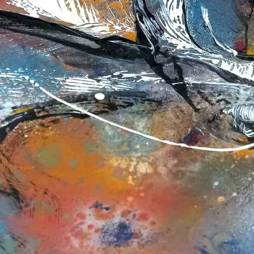 LOREVATEA-Tableau abstrait Attente détail