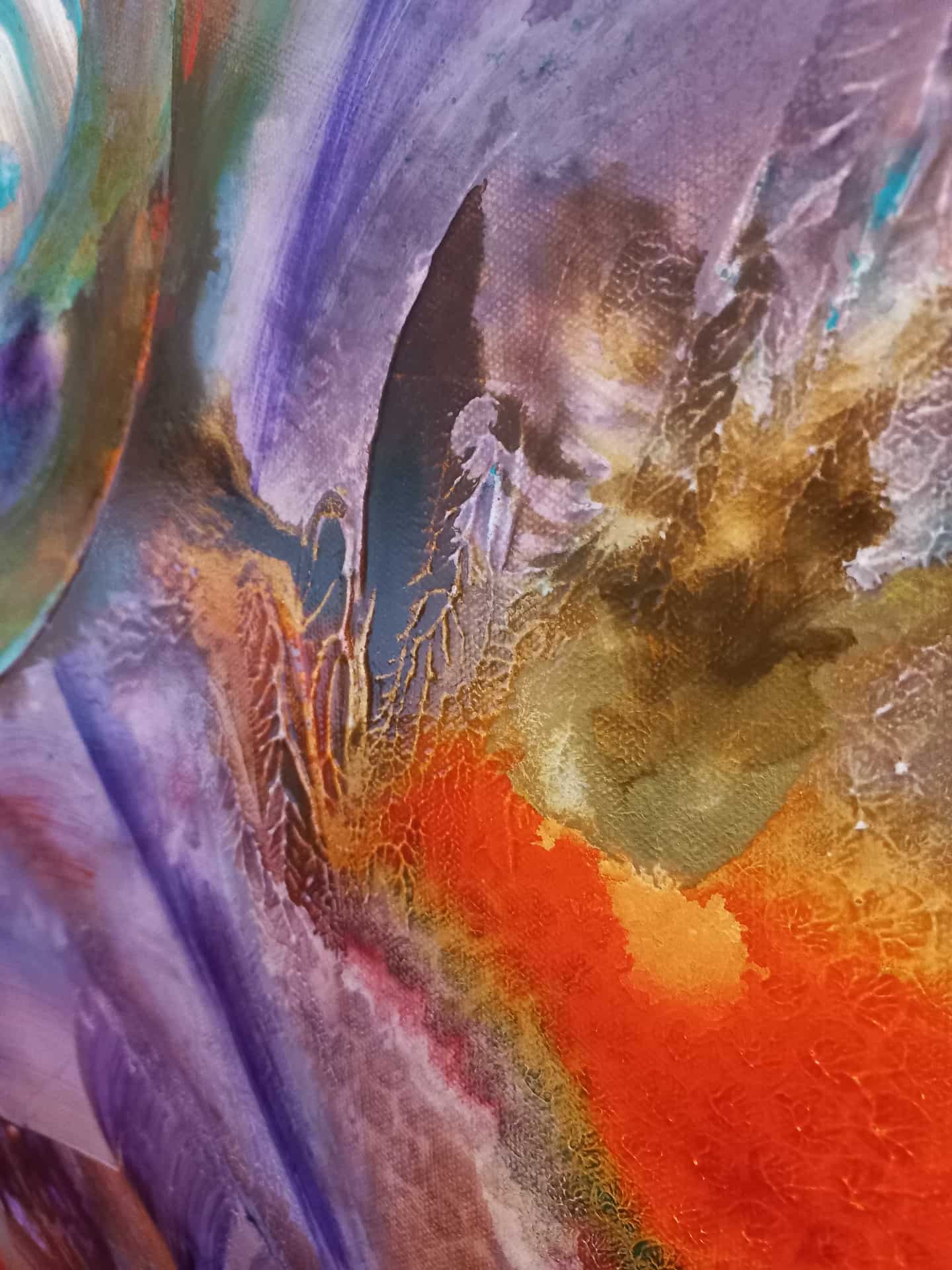 LOREVATEA-Tableau abstrait Origine détail
