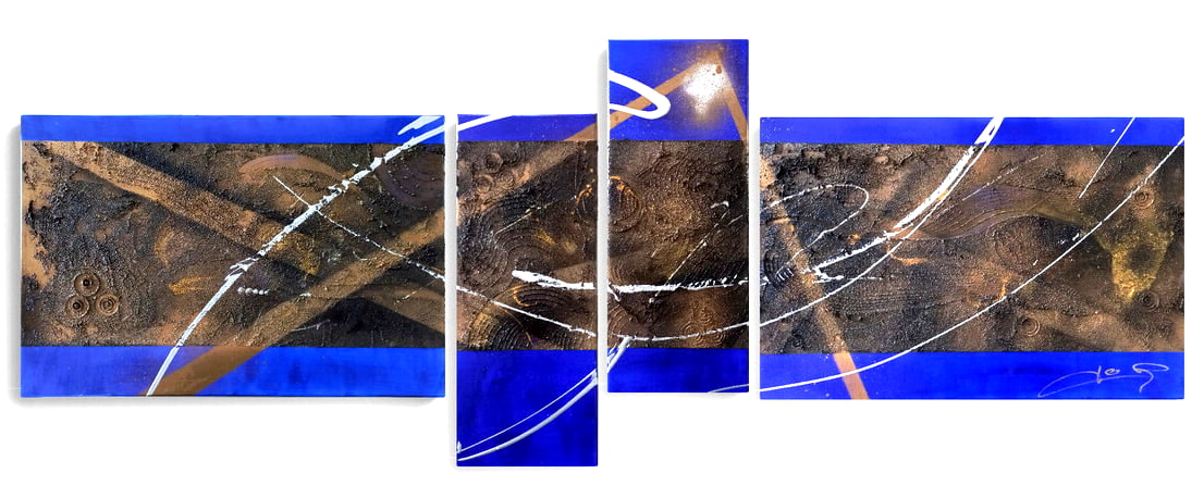LOREVATEA-Tableau abstrait Zénith 160 x 60 cm