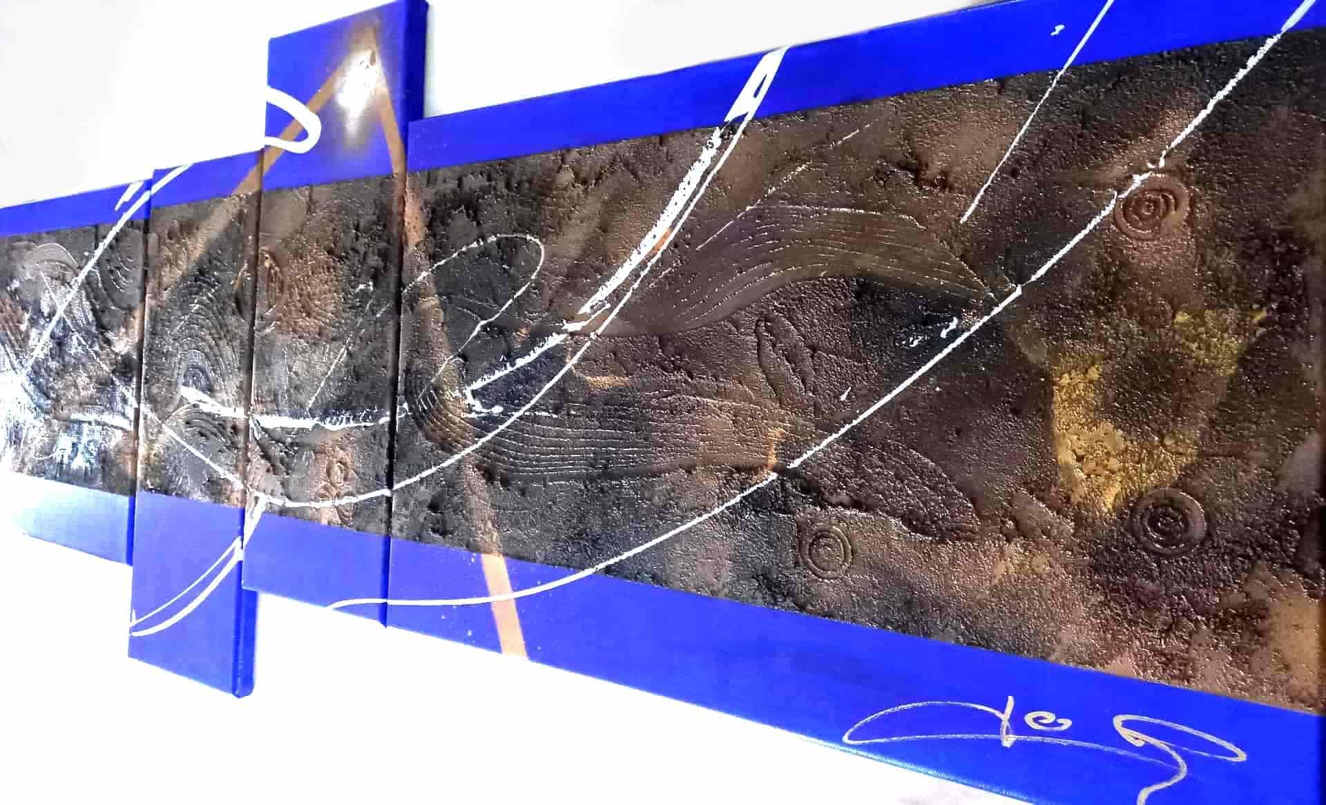 LOREVATEA-Tableau abstrait Zénith finition profil