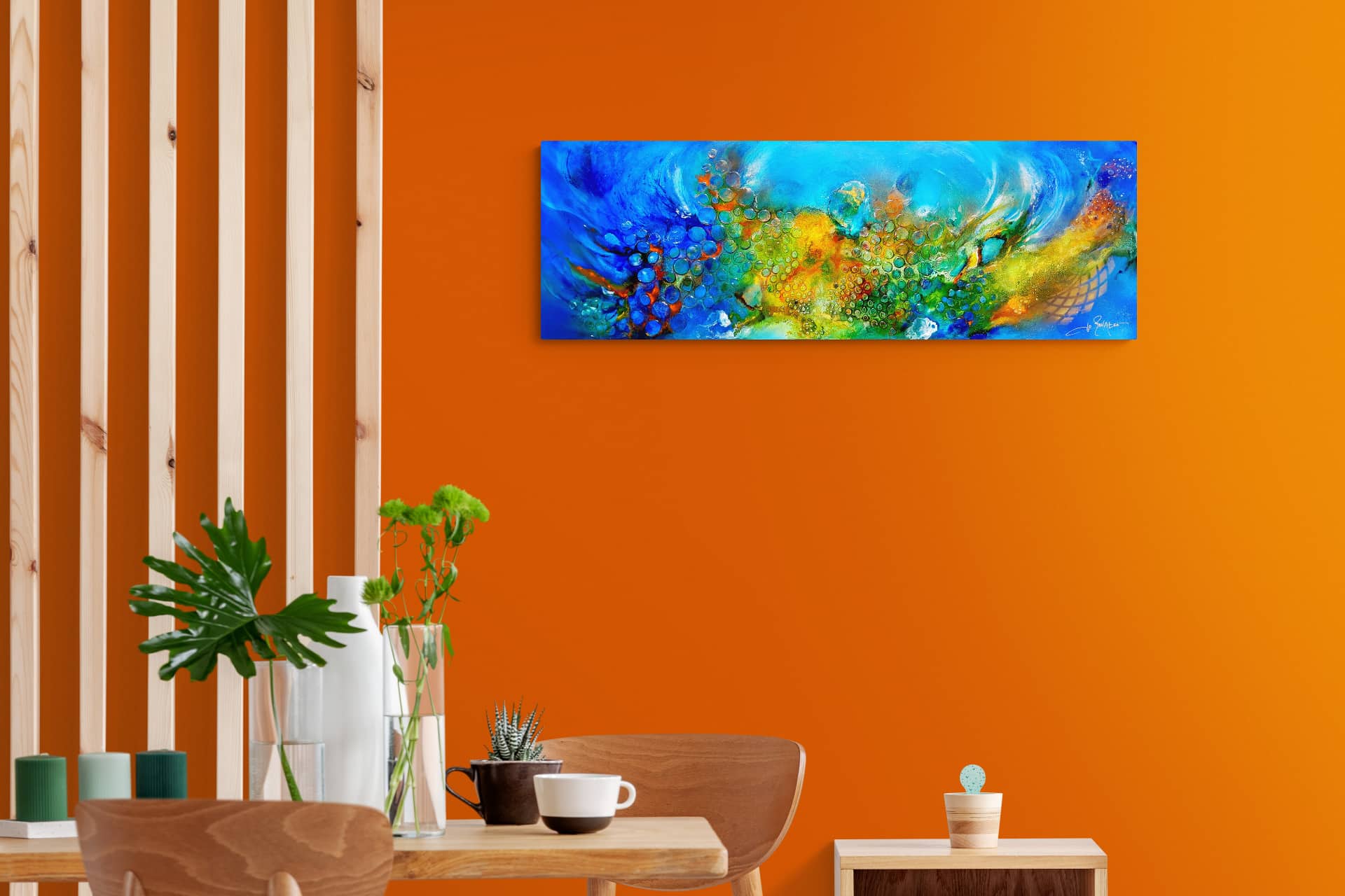 LOREVATEA-Tableau abstrait Anatika in situ