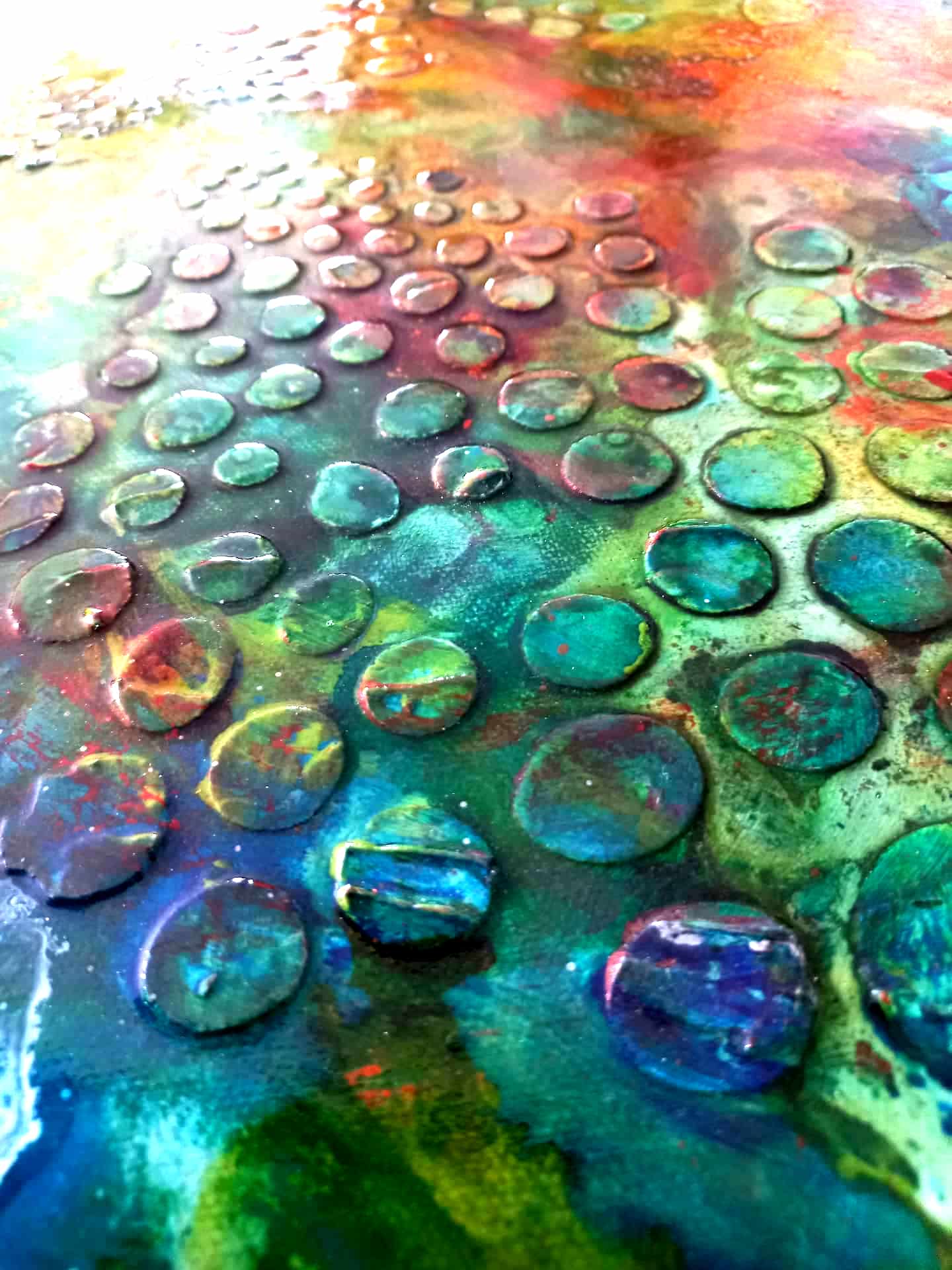 LOREVATEA-Tableau abstrait Anatika détail
