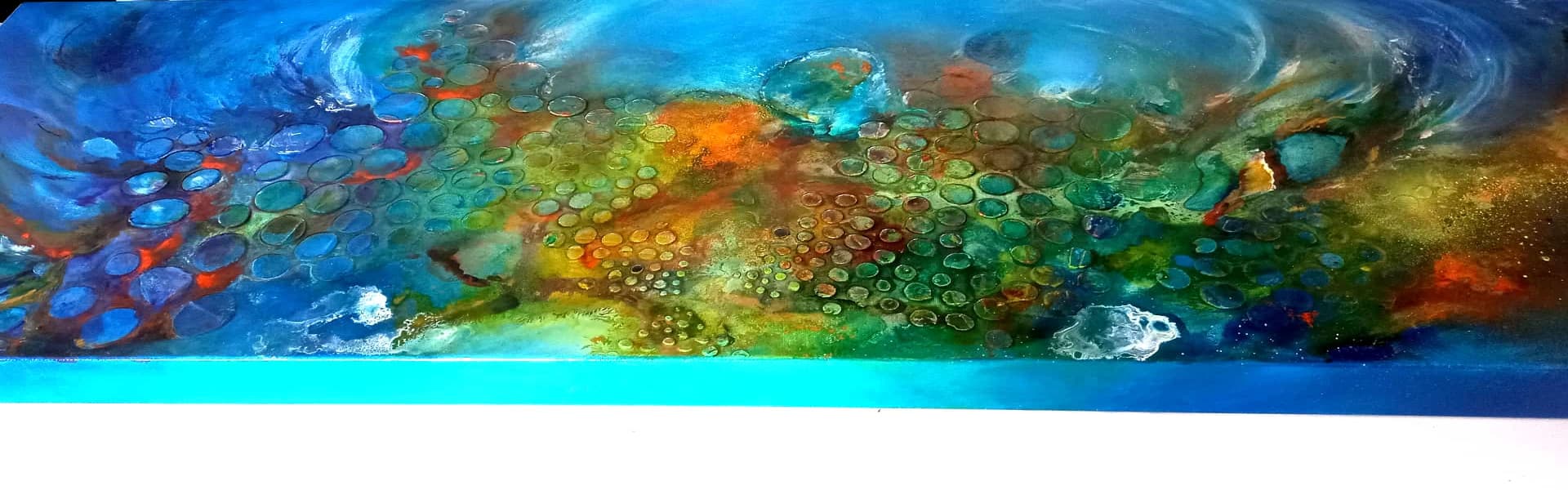 LOREVATEA-Tableau abstrait Anatika finition profil