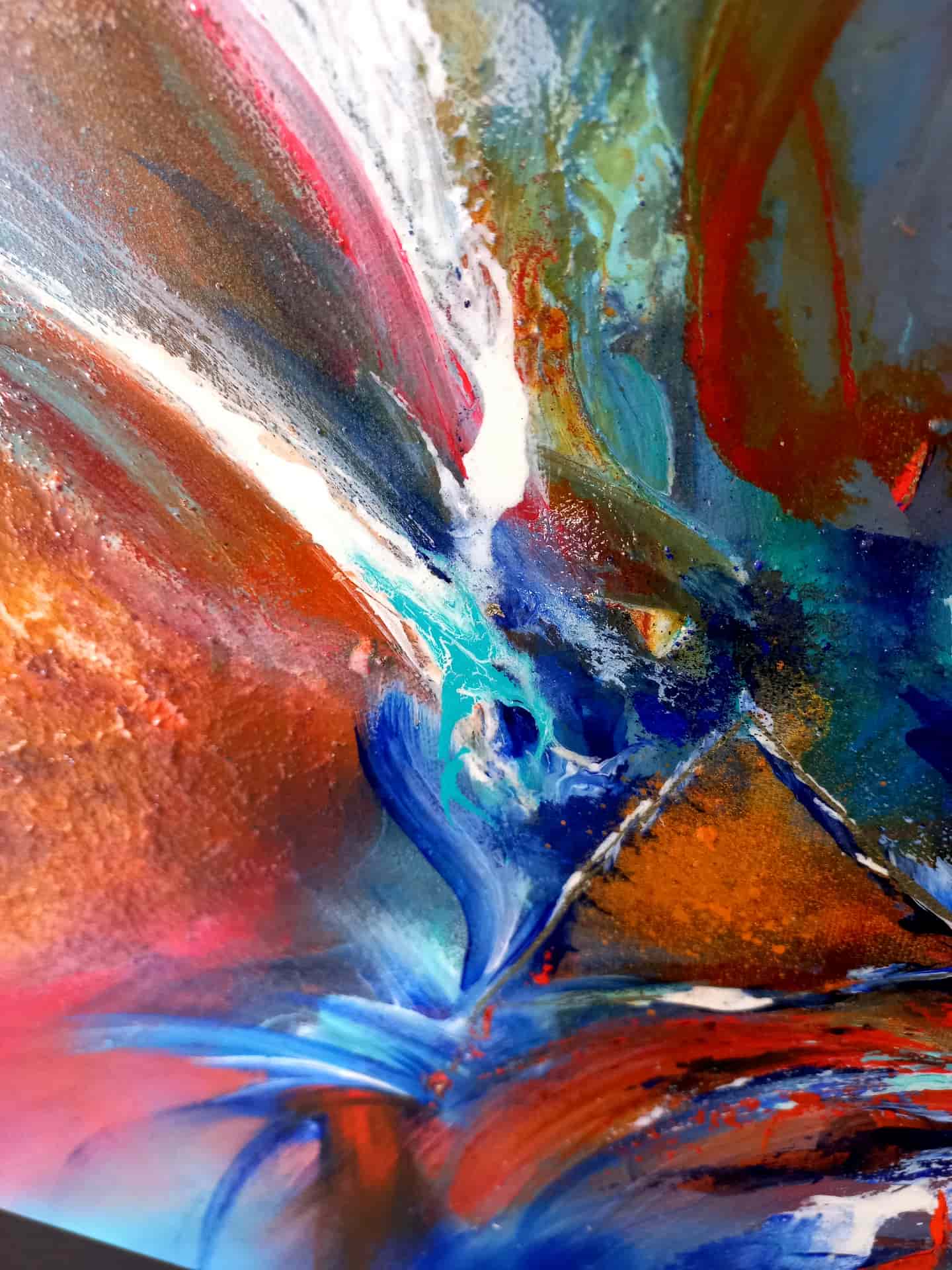 LOREVATEA-Tableau abstrait Manao détail