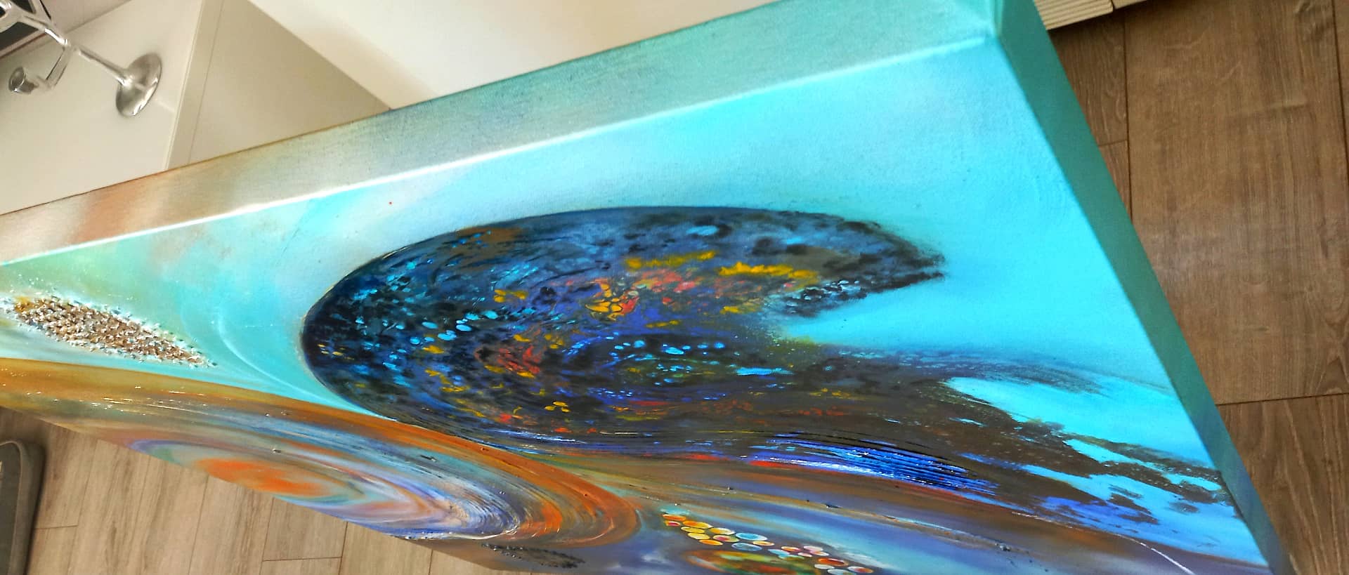 LOREVATEA - Tableau abstrait Tereva finition profil