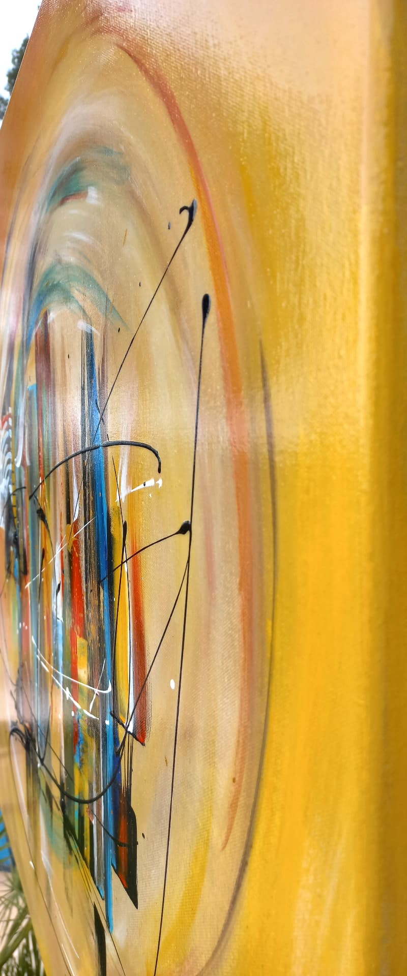 LOREVATEA-Tableau abstrait Mirage finition profil