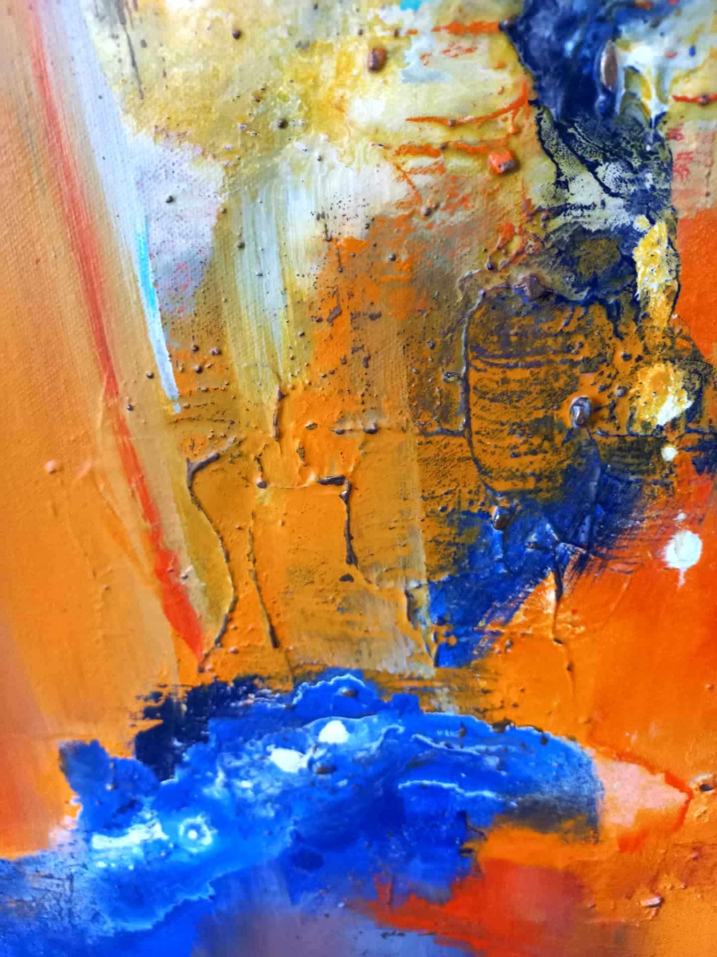 LOREVATEA-Tableau abstrait Intervalle détail