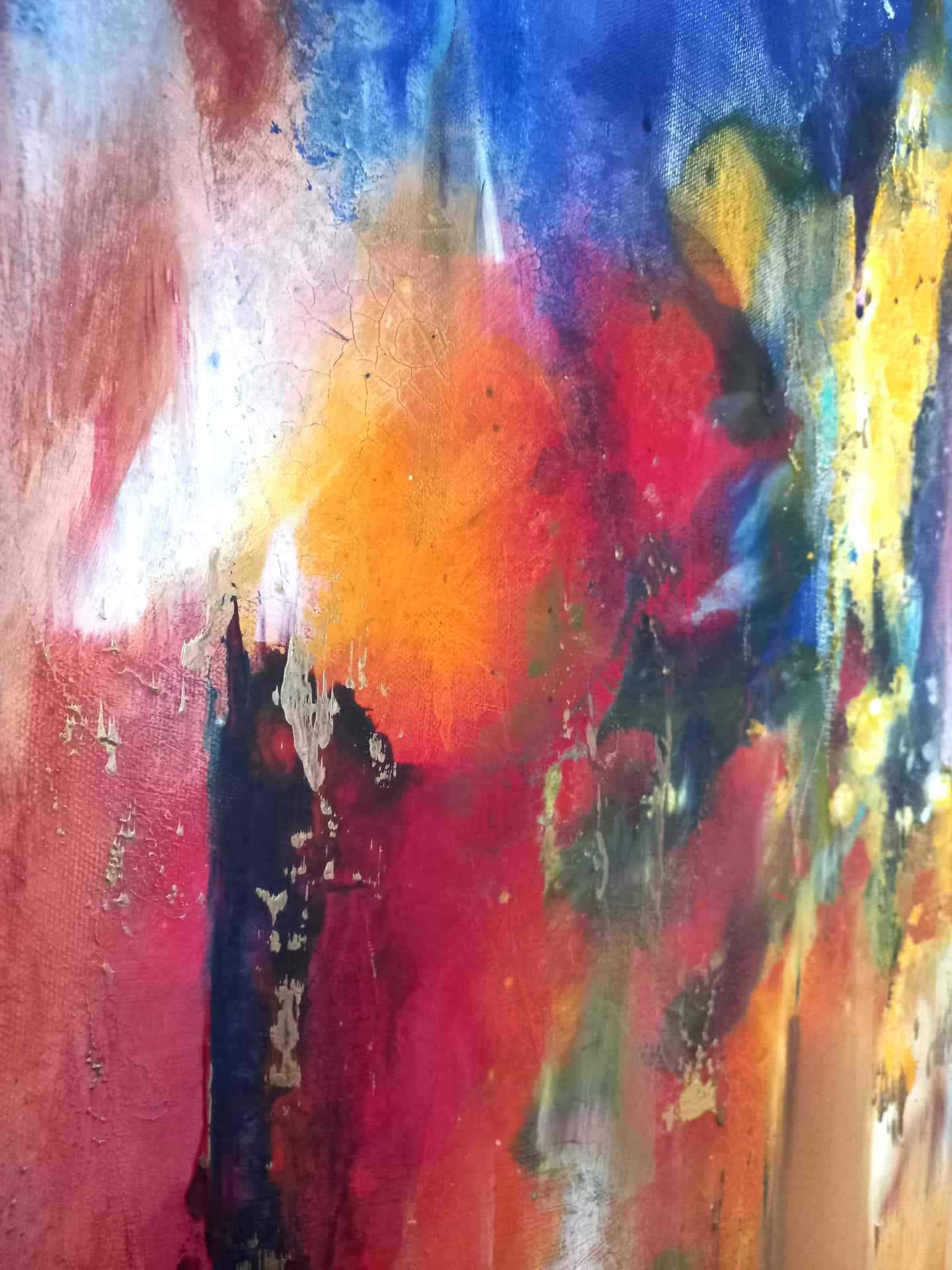 LOREVATEA-Tableau abstrait Intervalle détail