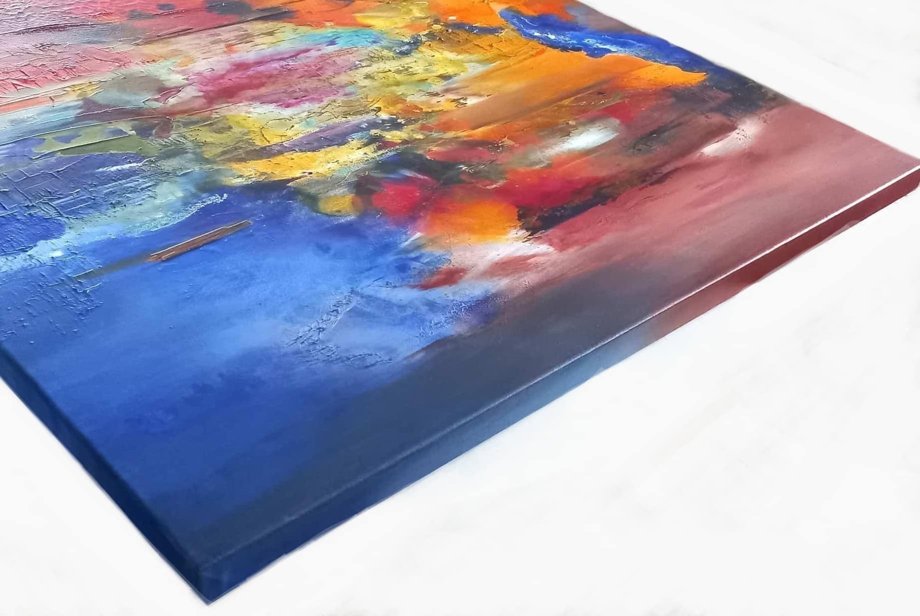 LOREVATEA-Tableau abstrait Intervalle finition profil