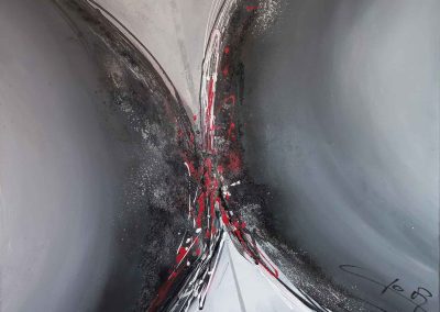 Opposition 80×80 cm