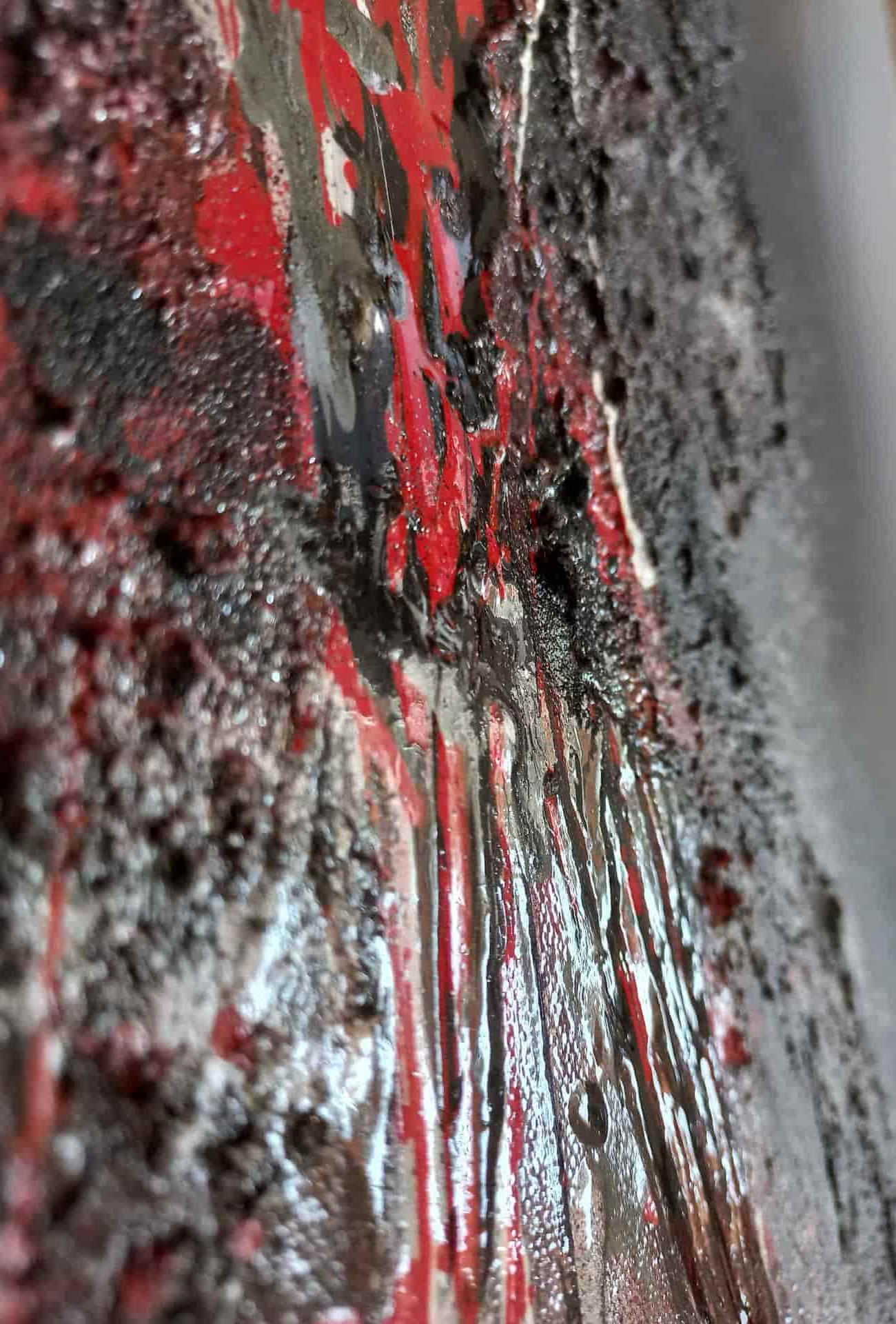 LOREVATEA-Tableau abstrait Opposition détail
