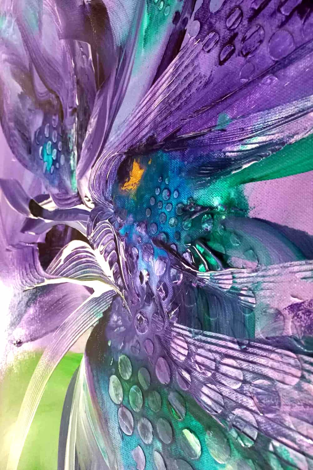 LOREVATEA-Tableau abstrait Aquarté détail