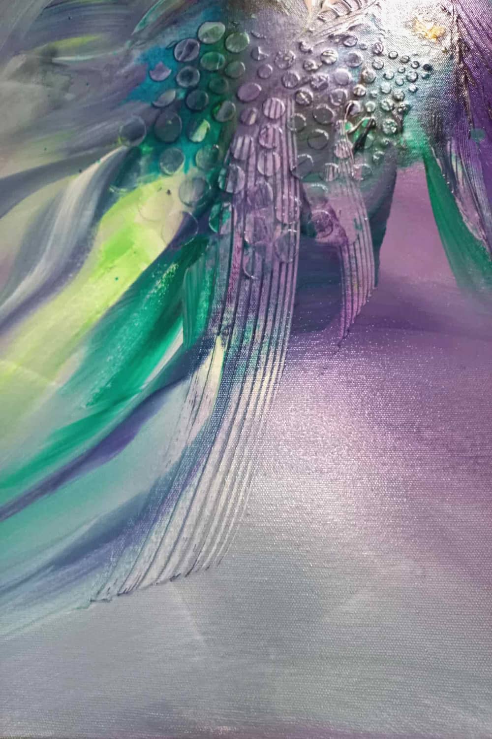 LOREVATEA-Tableau abstrait Aquarté détail