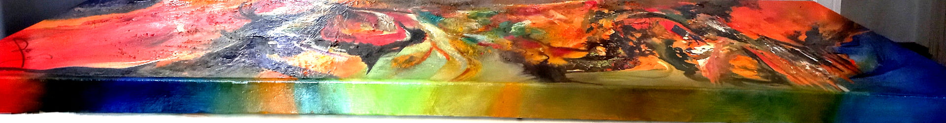 LOREVATEA-Tableau abstrait Ryujin finition profil