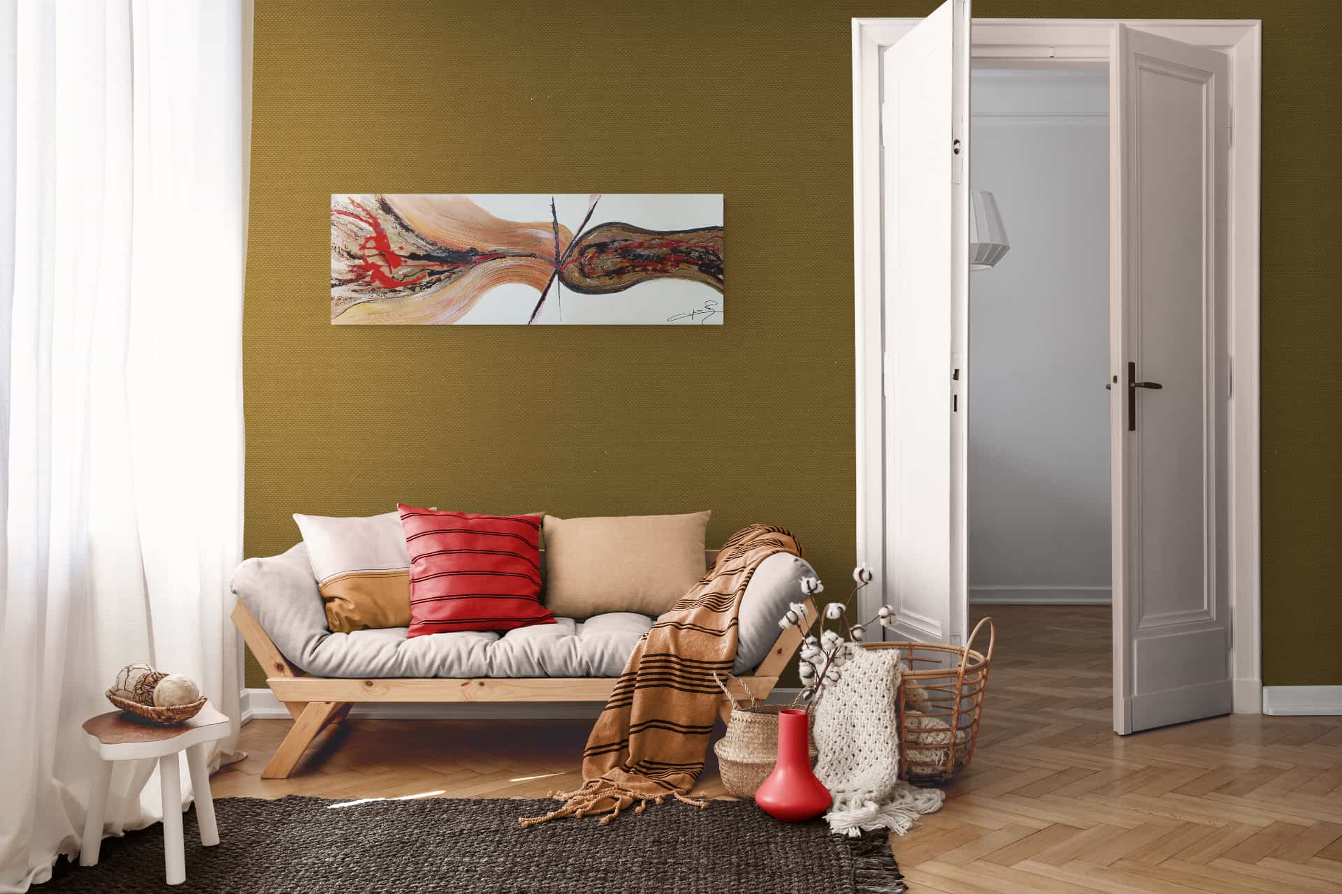 LOREVATEA-Tableau abstrait Censure in situ