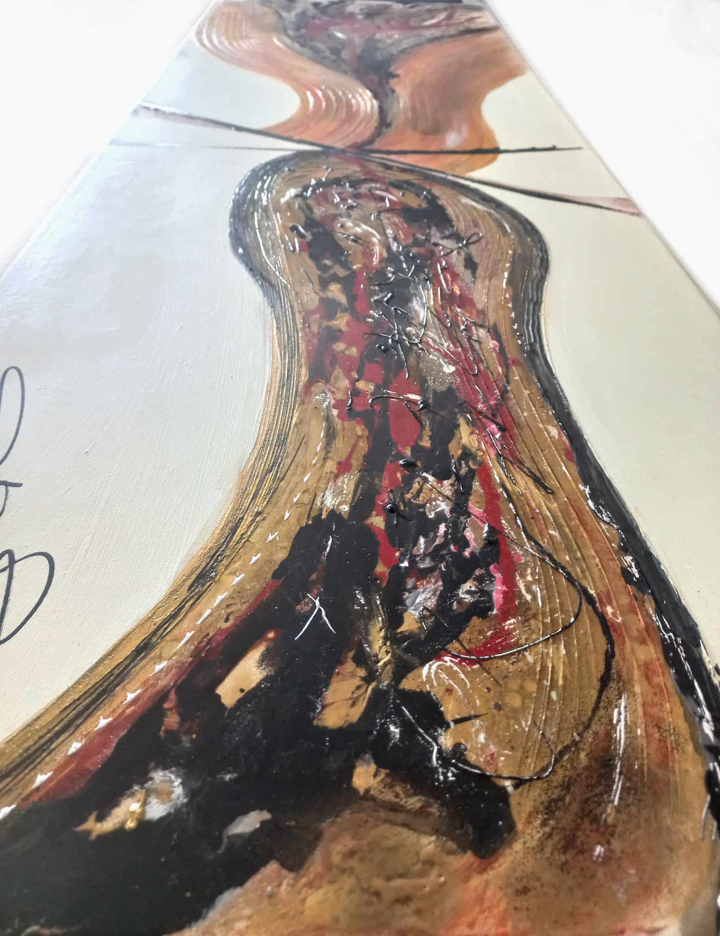 LOREVATEA-Tableau abstrait Censure détail