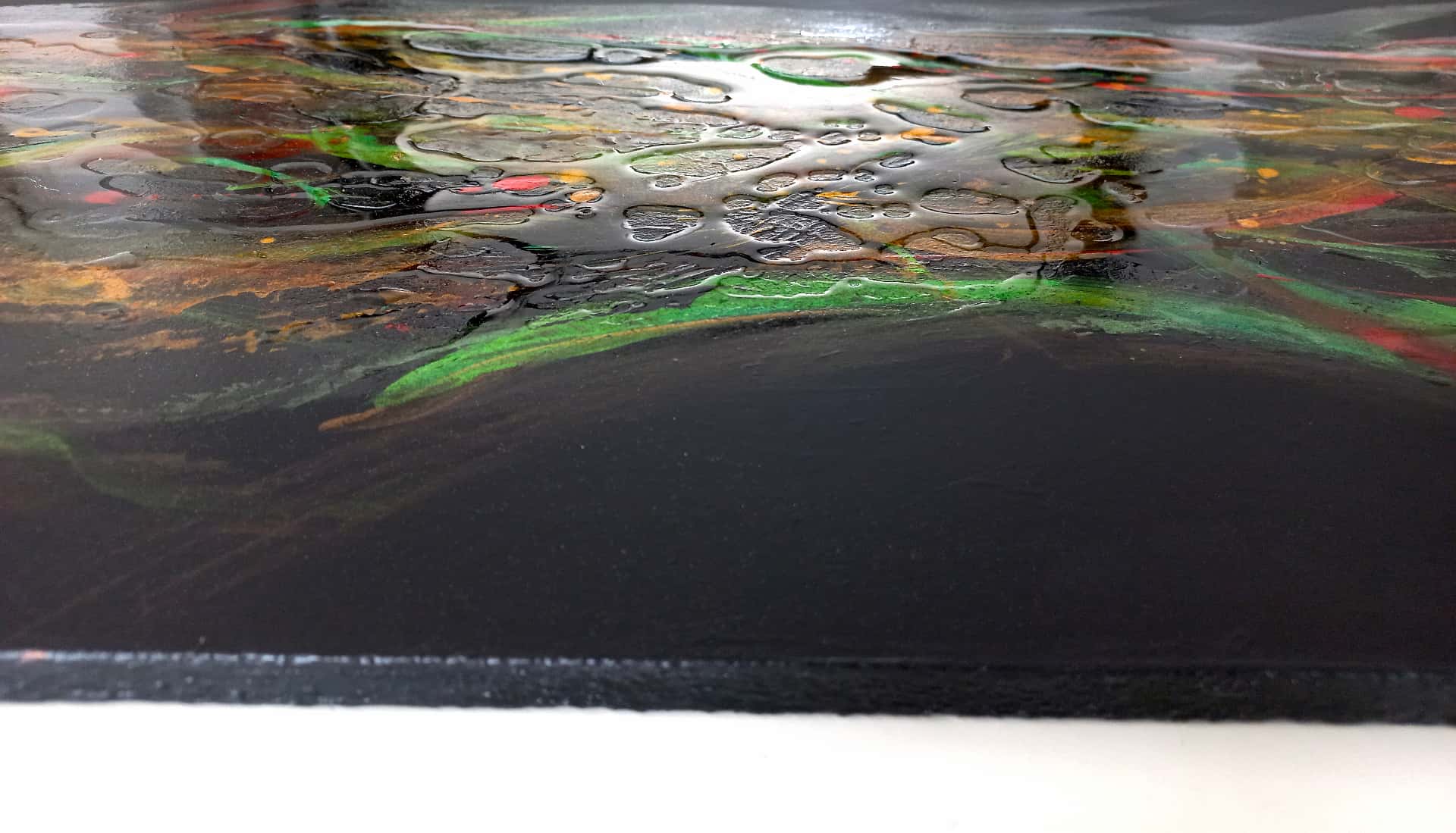 LOREVATEA-Tableau abstrait Dolphinaïs finition profil