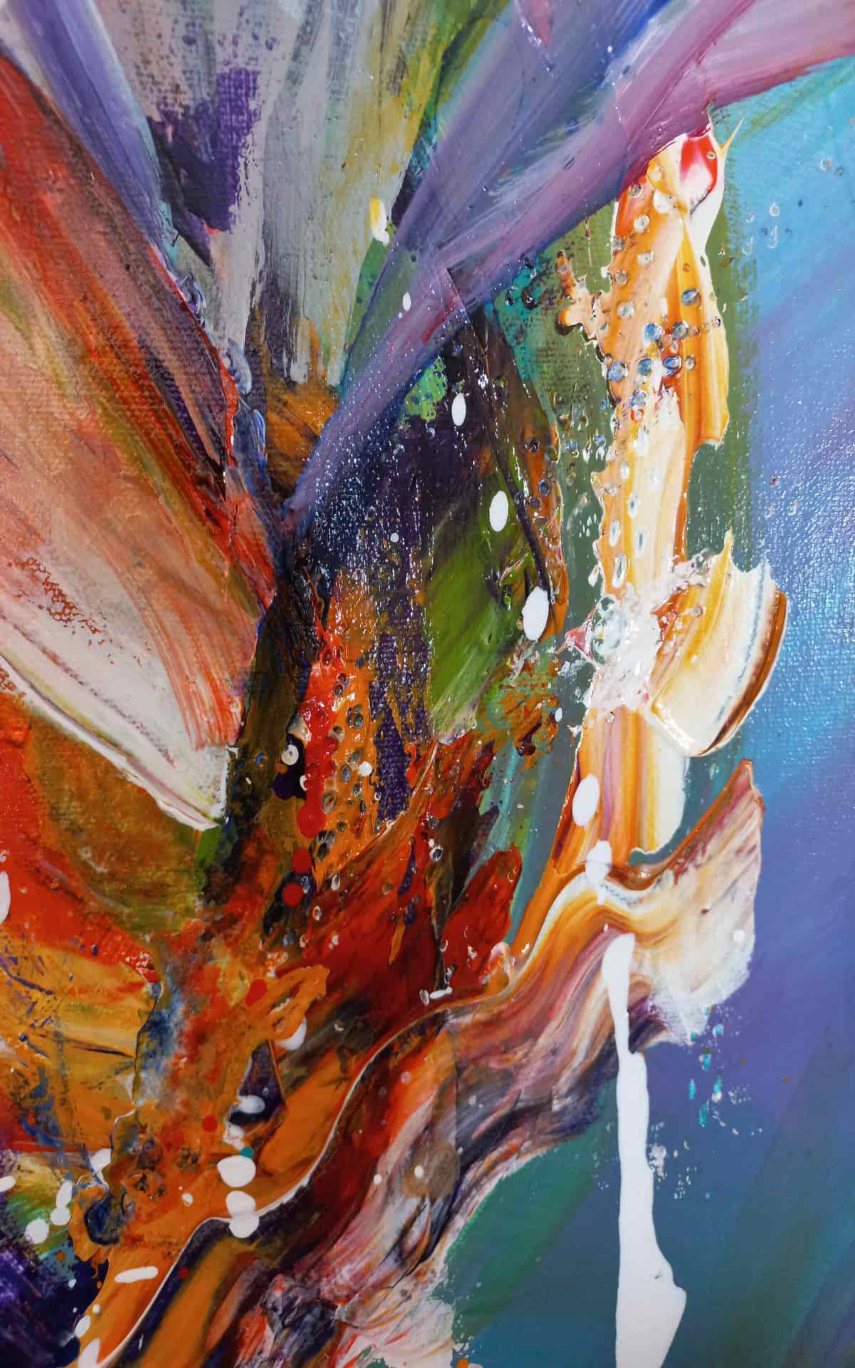 LOREVATEA-Tableau abstrait Evolution détail