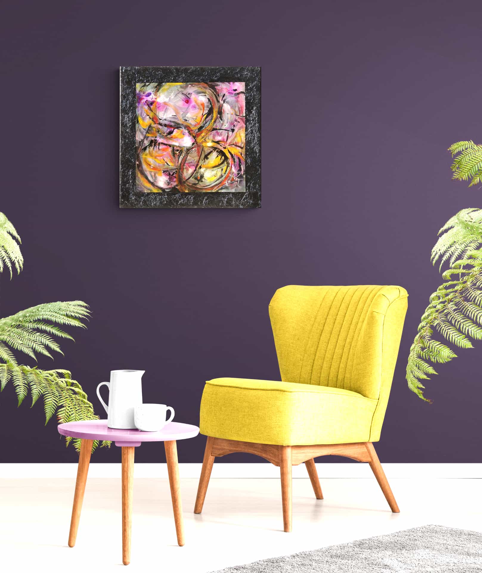 LOREVATEA-Tableau abstrait Ithemba in situ