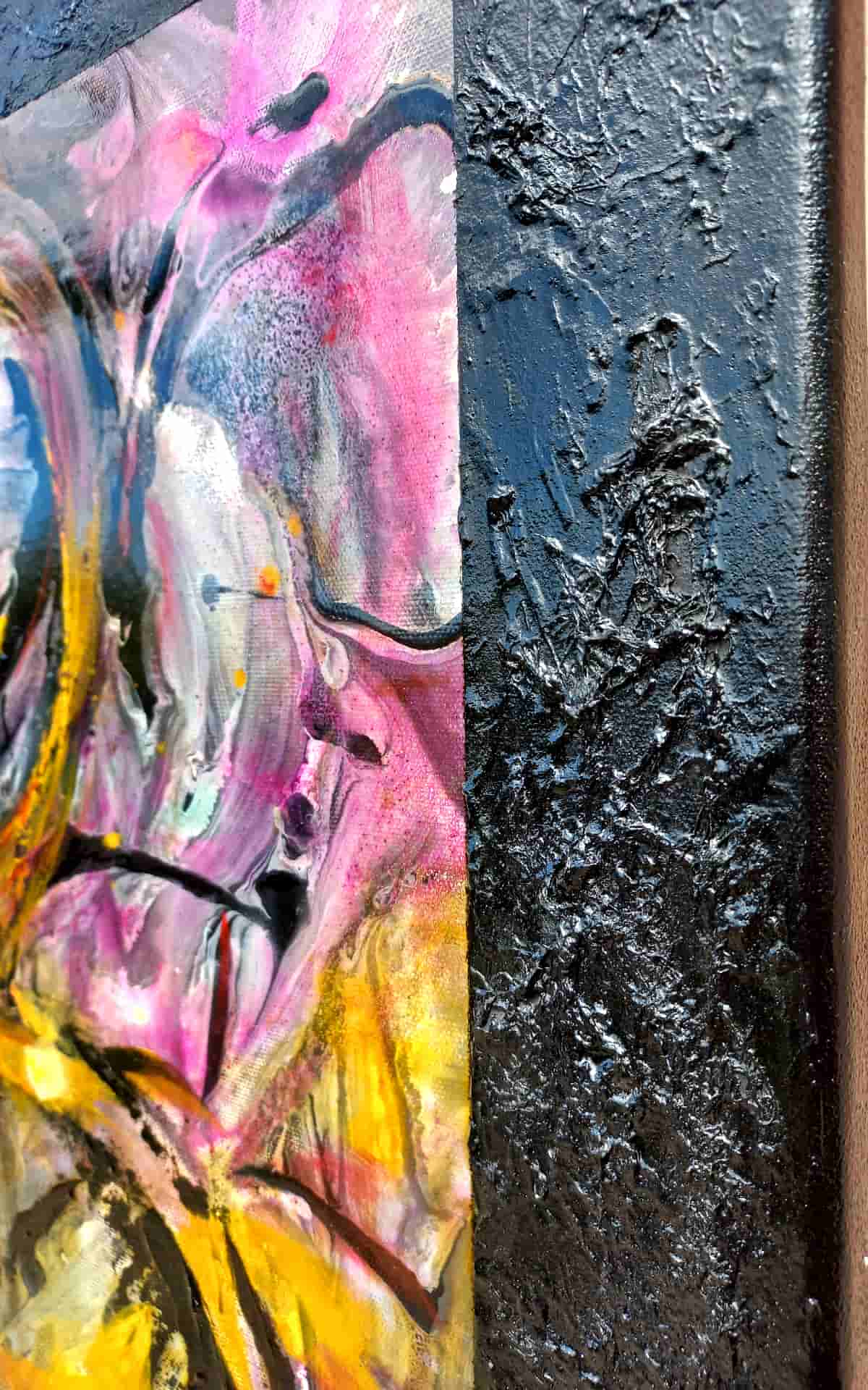 LOREVATEA-Tableau abstrait Ithemba finition profil