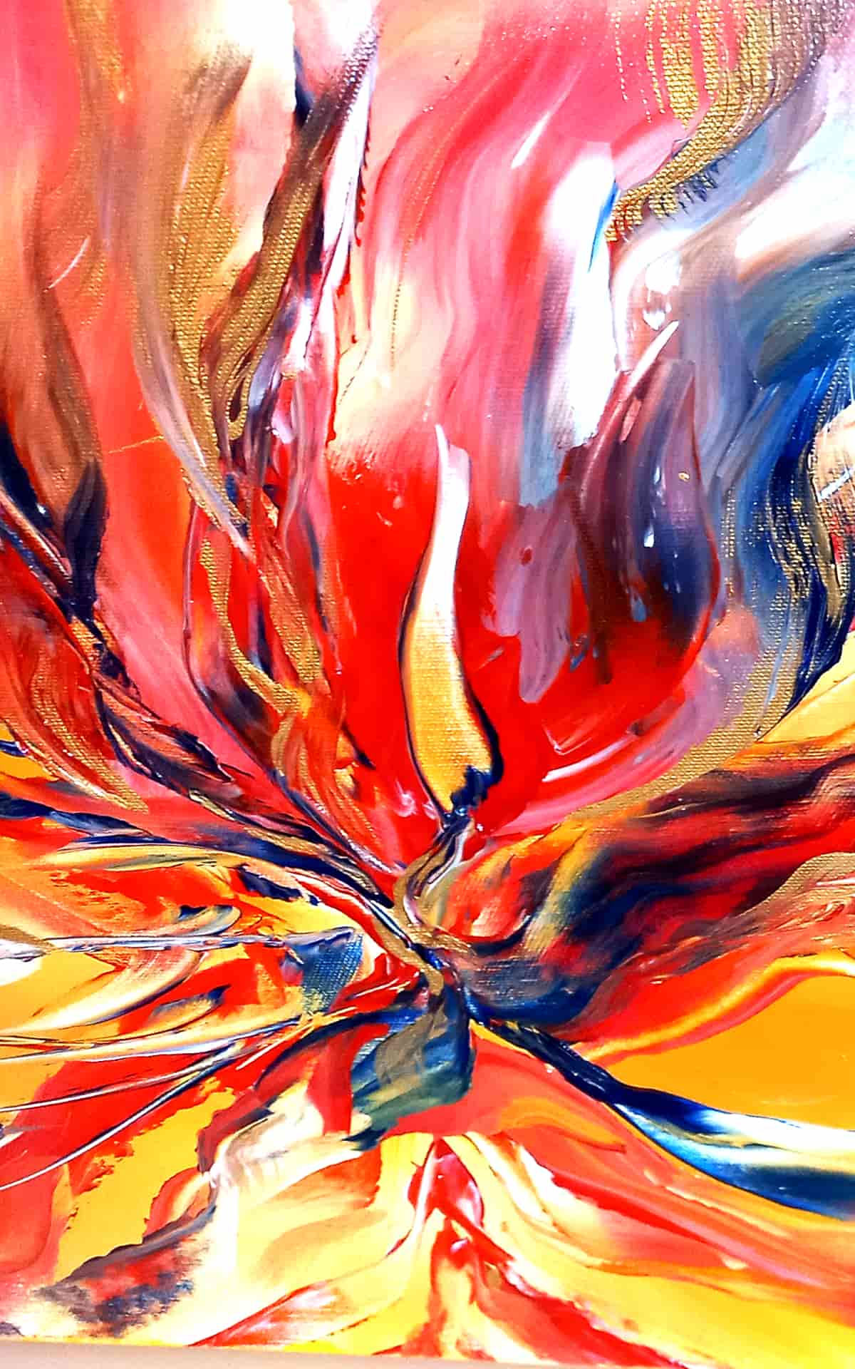 LOREVATEA-Tableau abstrait Sirocco détail