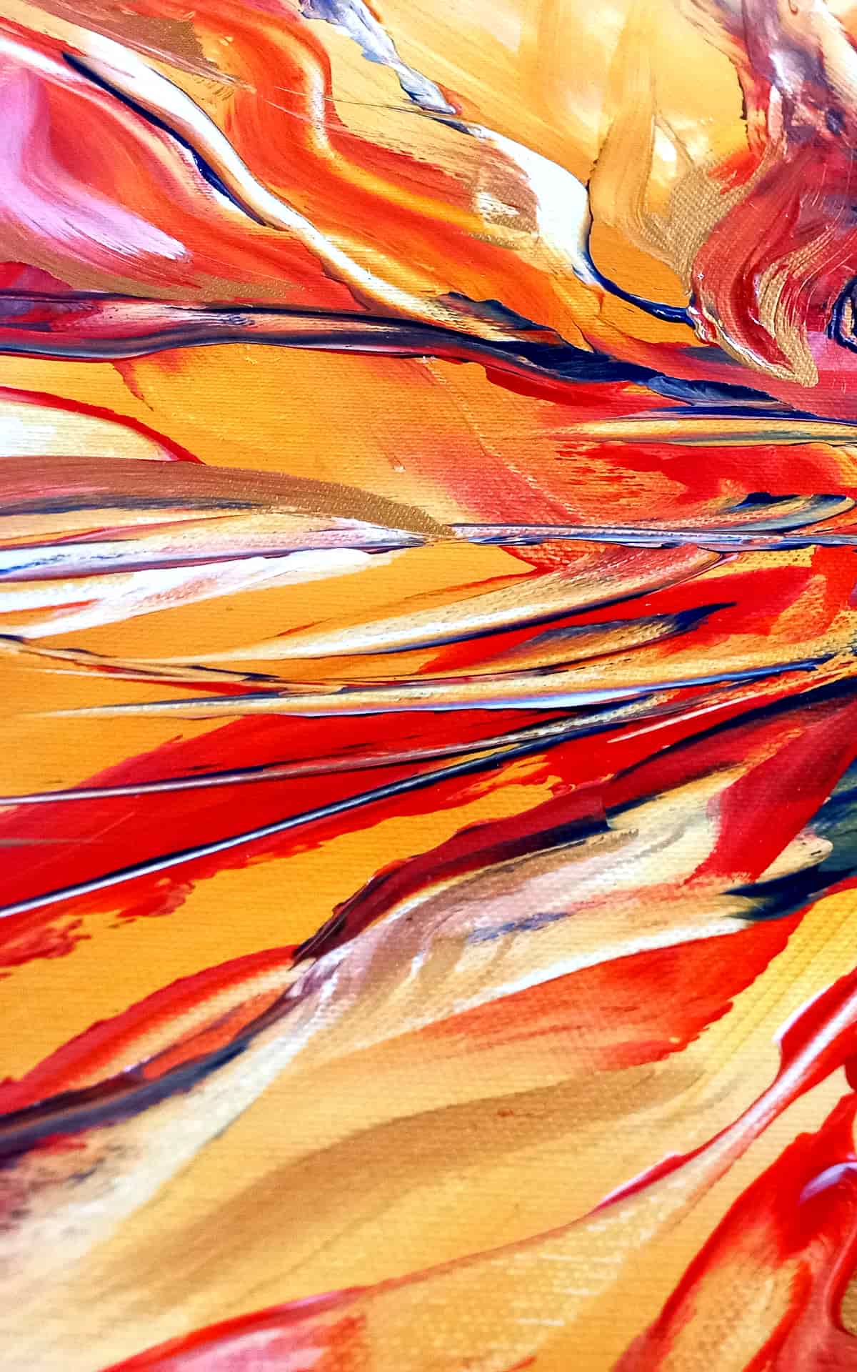 LOREVATEA-Tableau abstrait Sirocco détail