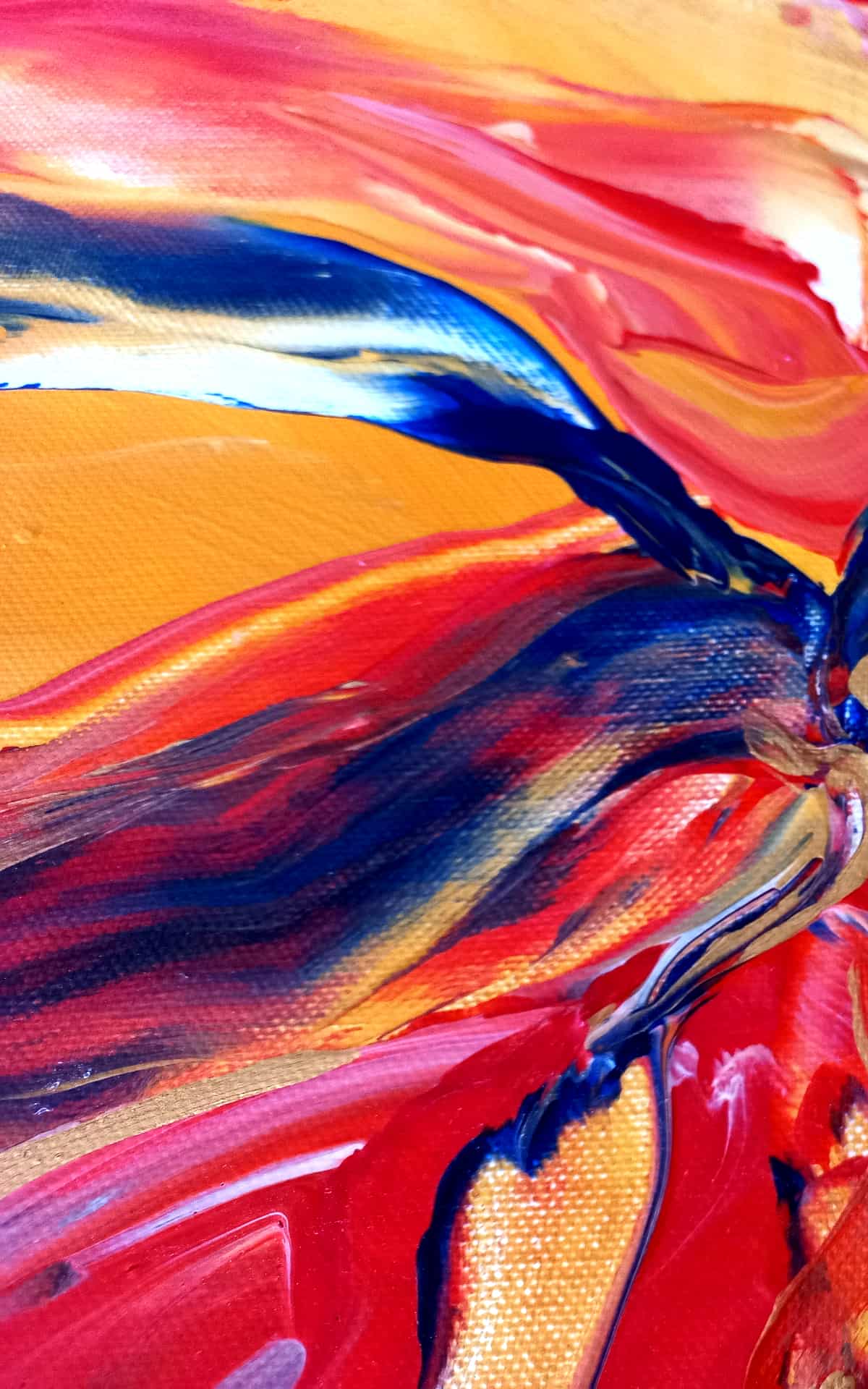 LOREVATEA-Tableau abstrait Sirocco détail