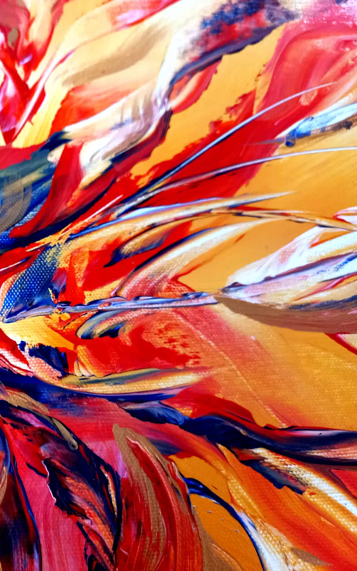 LOREVATEA-Tableau abstrait Sirocco détail