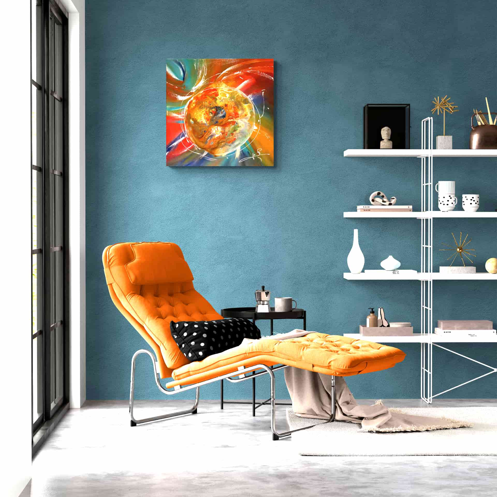 LOREVATEA-Tableau abstrait Ithemba in situ