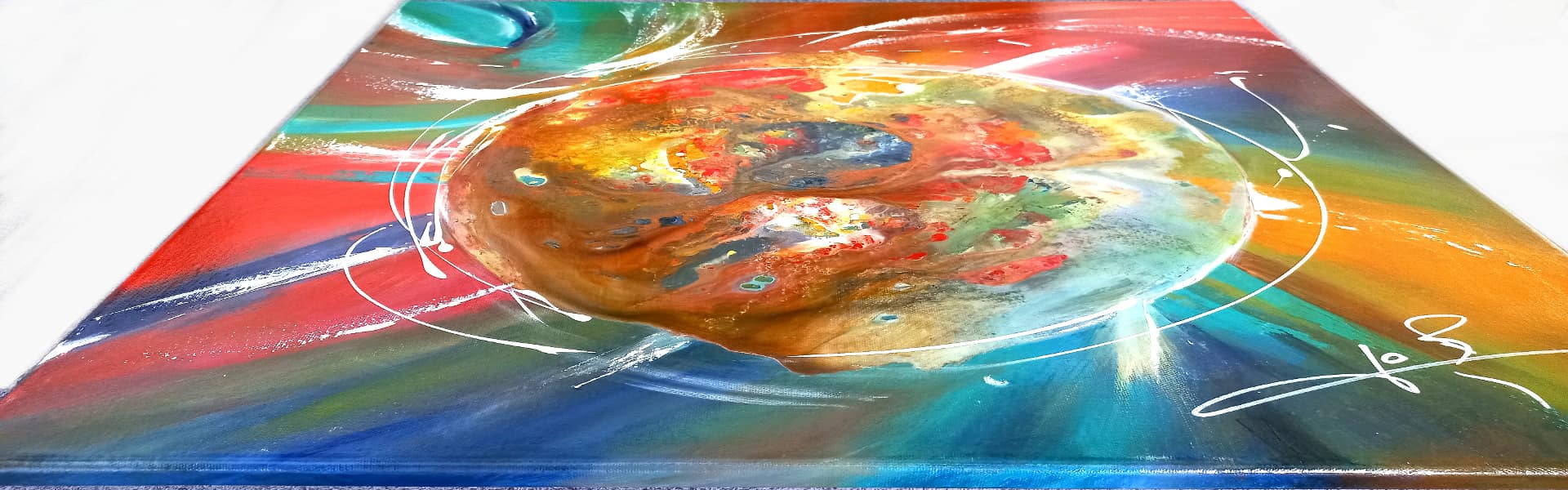 LOREVATEA-Tableau abstrait Ithemba finition profil