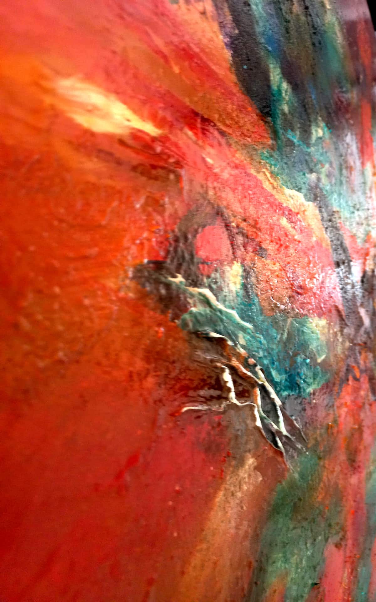 LOREVATEA-Tableau abstrait After All détail