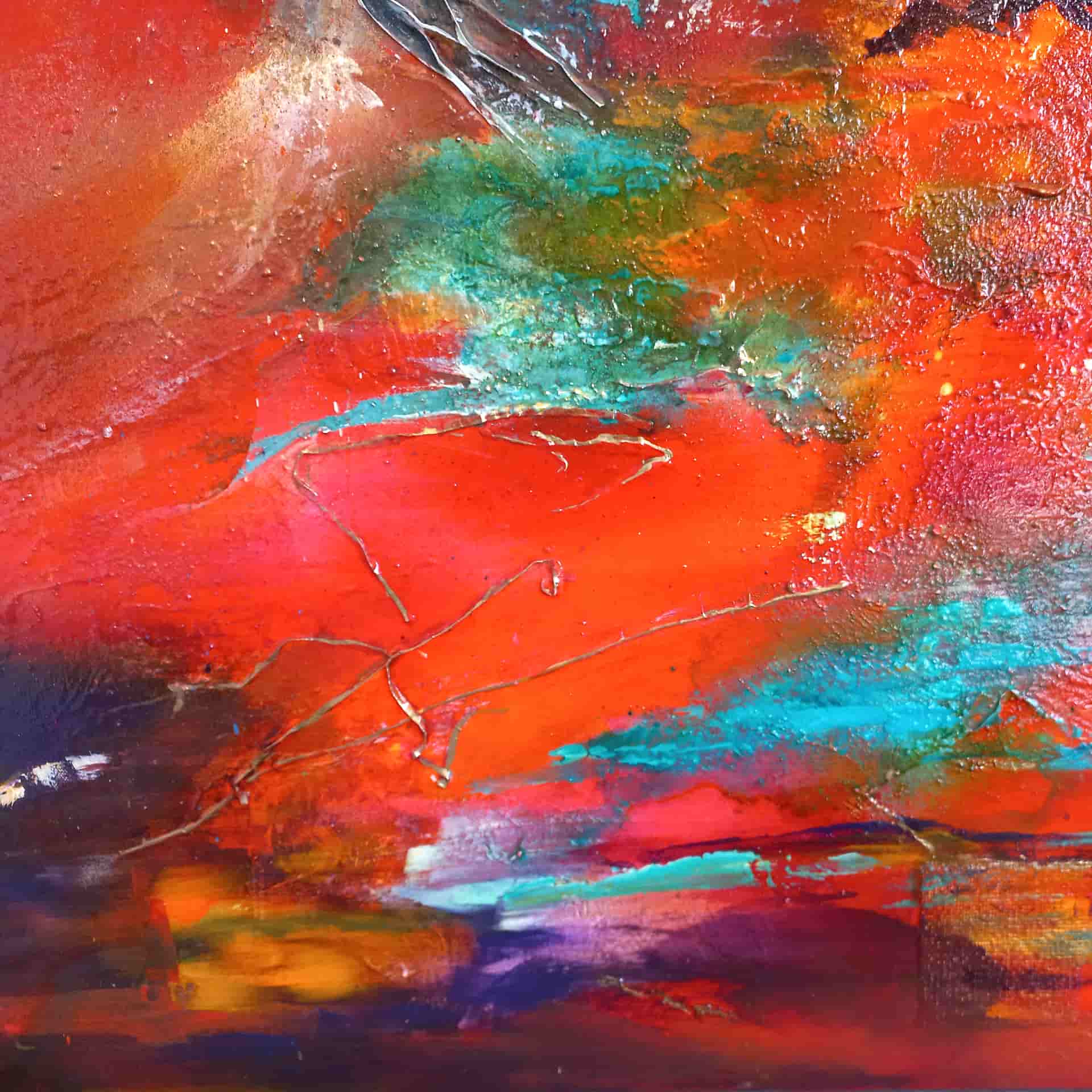 LOREVATEA-Tableau abstrait After All détail