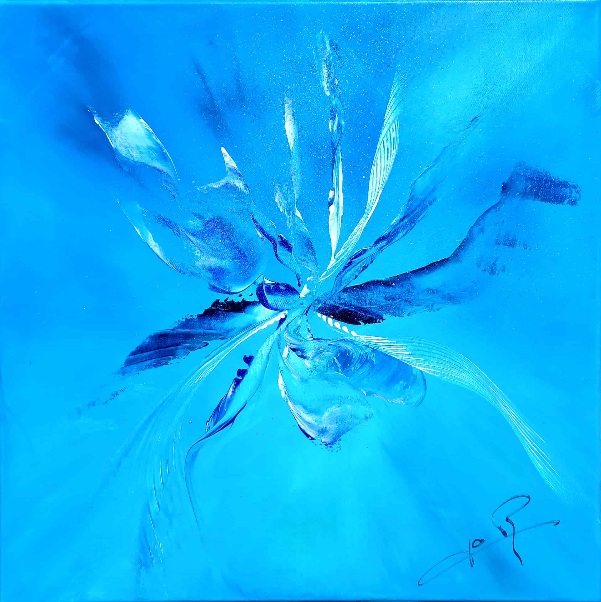 LOREVATEA-Tableau abstrait Essentiel 60 x 60 cm