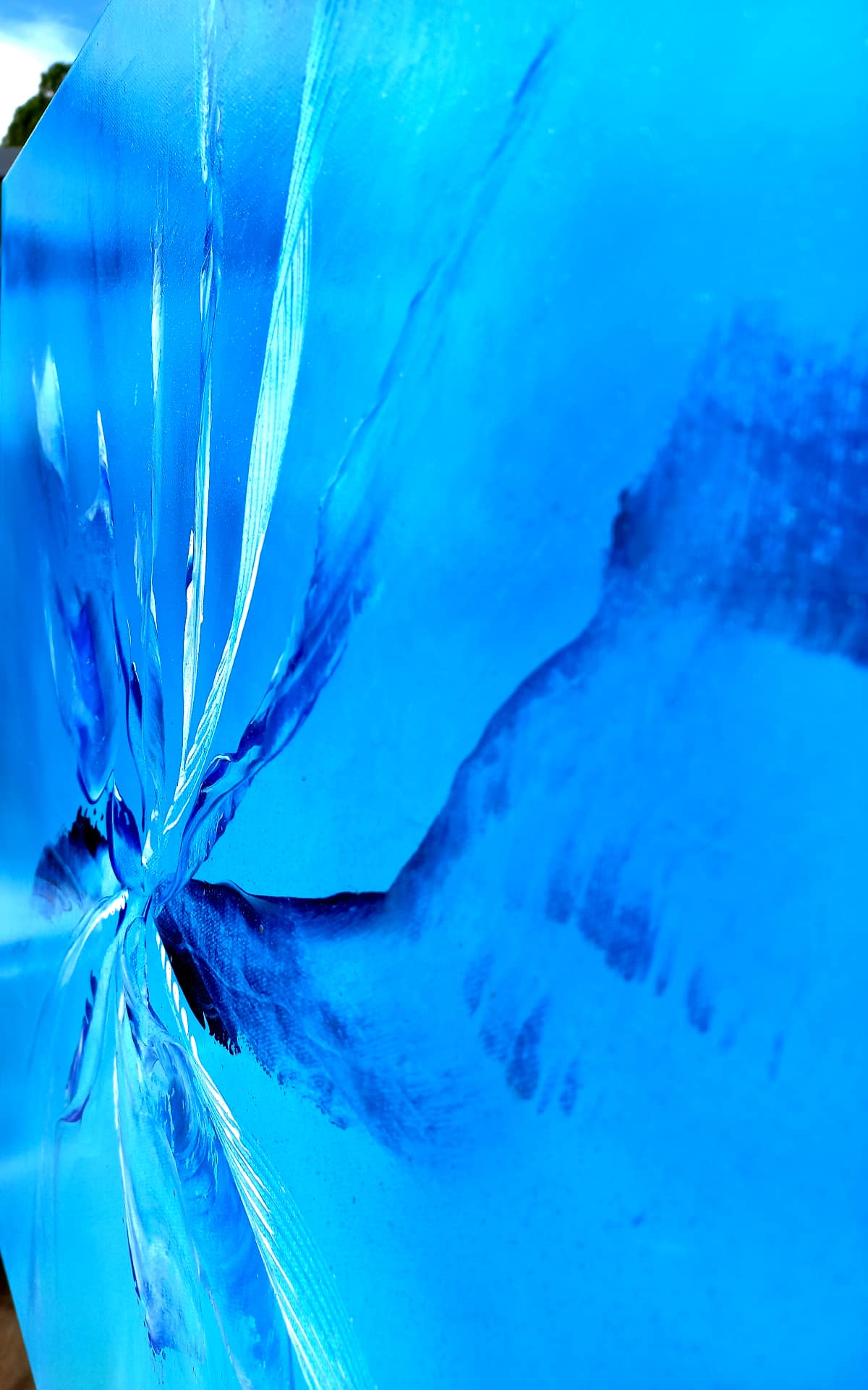 LOREVATEA-Tableau abstrait Essentiel finition détail