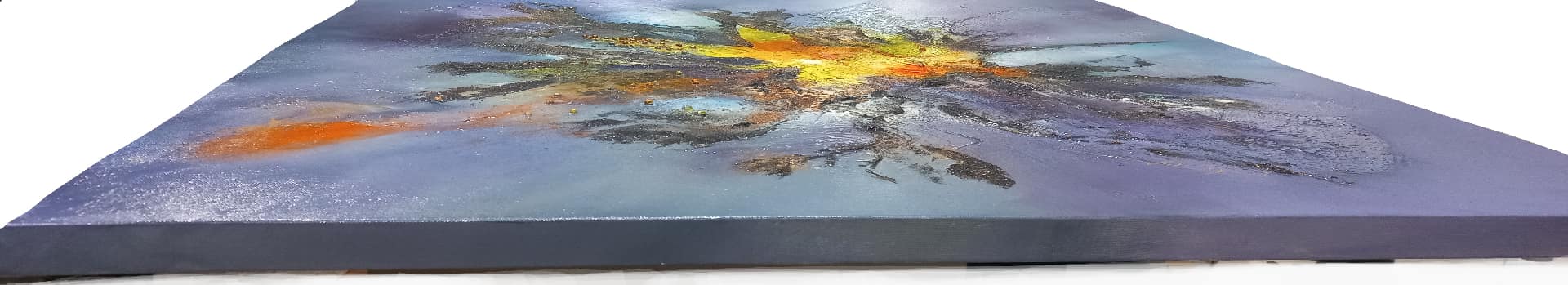 LOREVATEA-Tableau abstrait Maramatoa finition profil