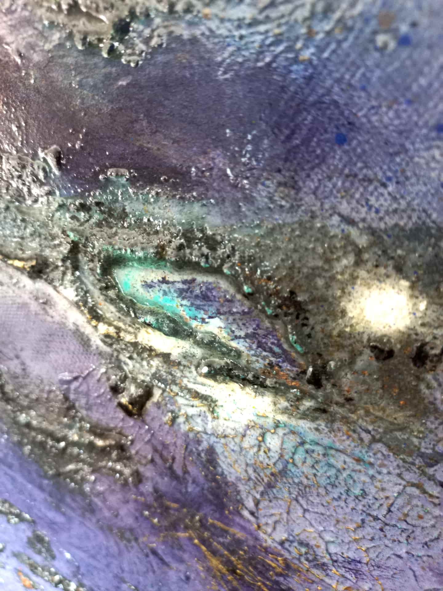 LOREVATEA-Tableau abstrait Maramatoa détail