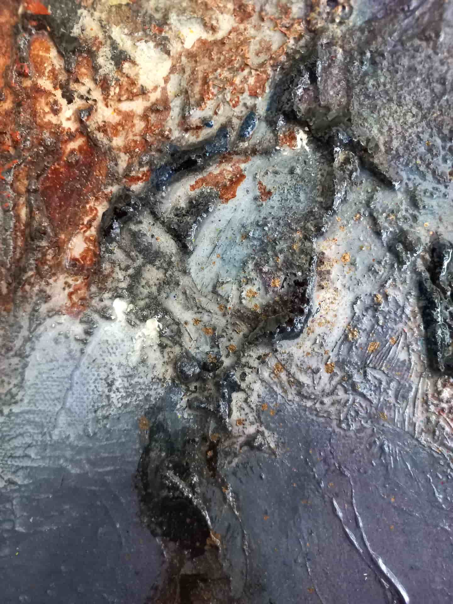 LOREVATEA-Tableau abstrait Maramatoa détail