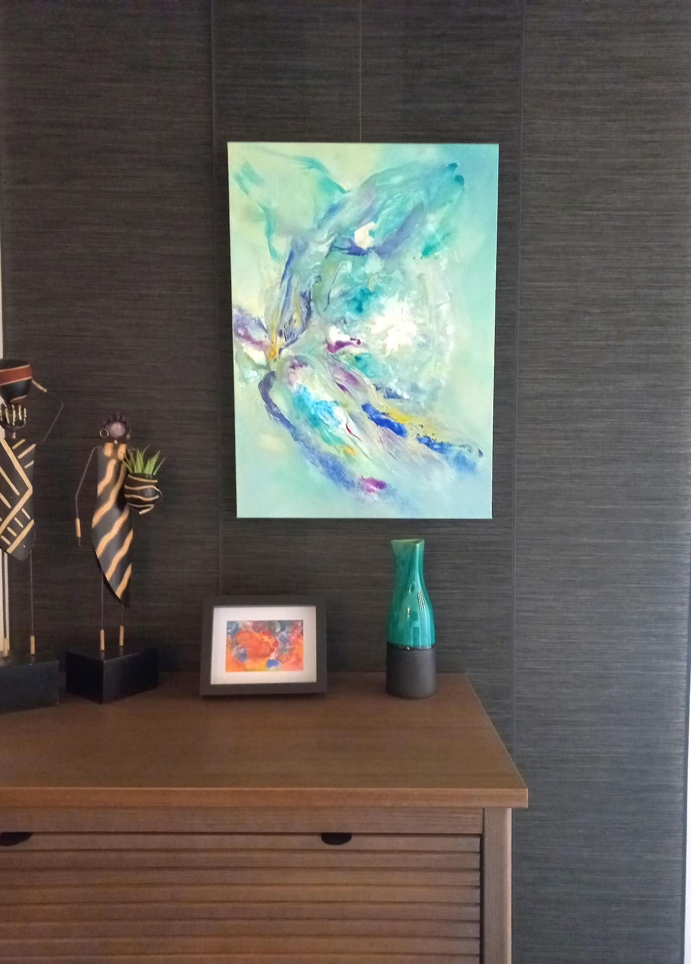 LOREVATEA-Tableau abstrait Raimanu in situ