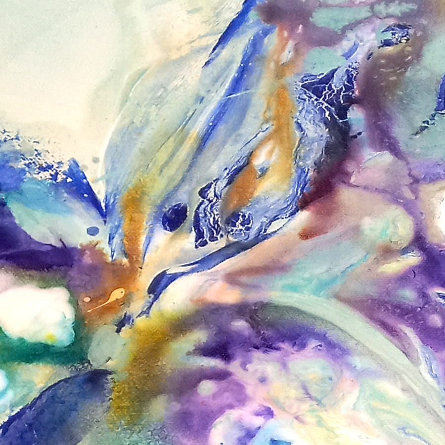LOREVATEA-Tableau abstrait Raimanu détail