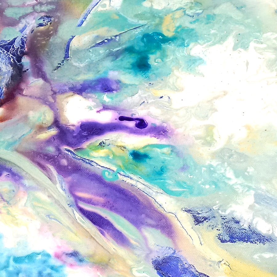 LOREVATEA-Tableau abstrait Raimanu détail